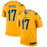 Nike Chargers 17 Philip Rivers Gold Inverted Legend Jersey Dzhi,baseball caps,new era cap wholesale,wholesale hats